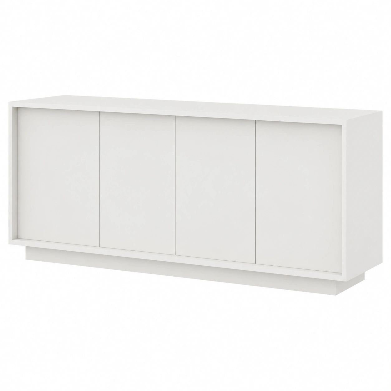 Credenza Moderna Sky con 4 Ante in Bianco Opaco - Made in Italy