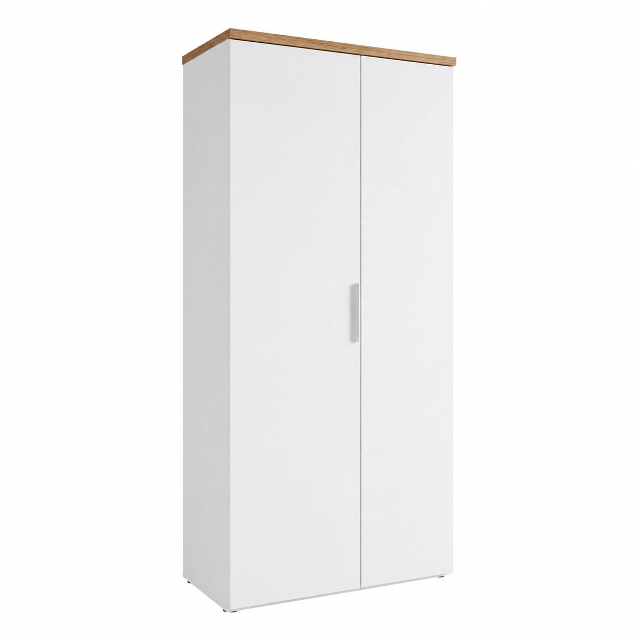 Composad Armadio Multiuso MUNDI con Ante e Ripiani in Rovere Bianco