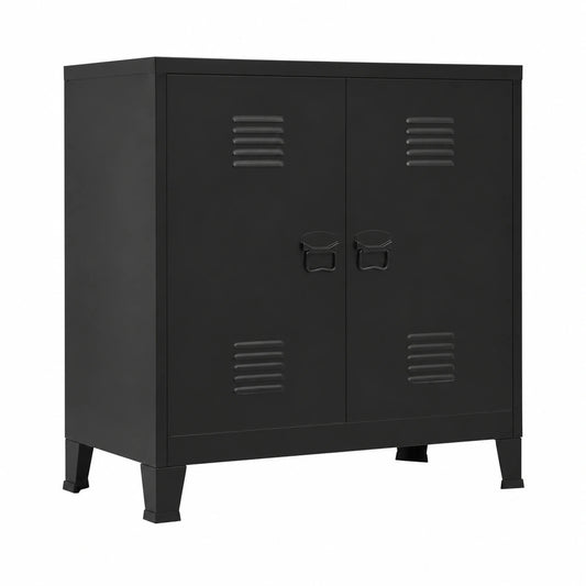 Armadio Classificatore in Acciaio Nero 90x40x100 cm per Ufficio