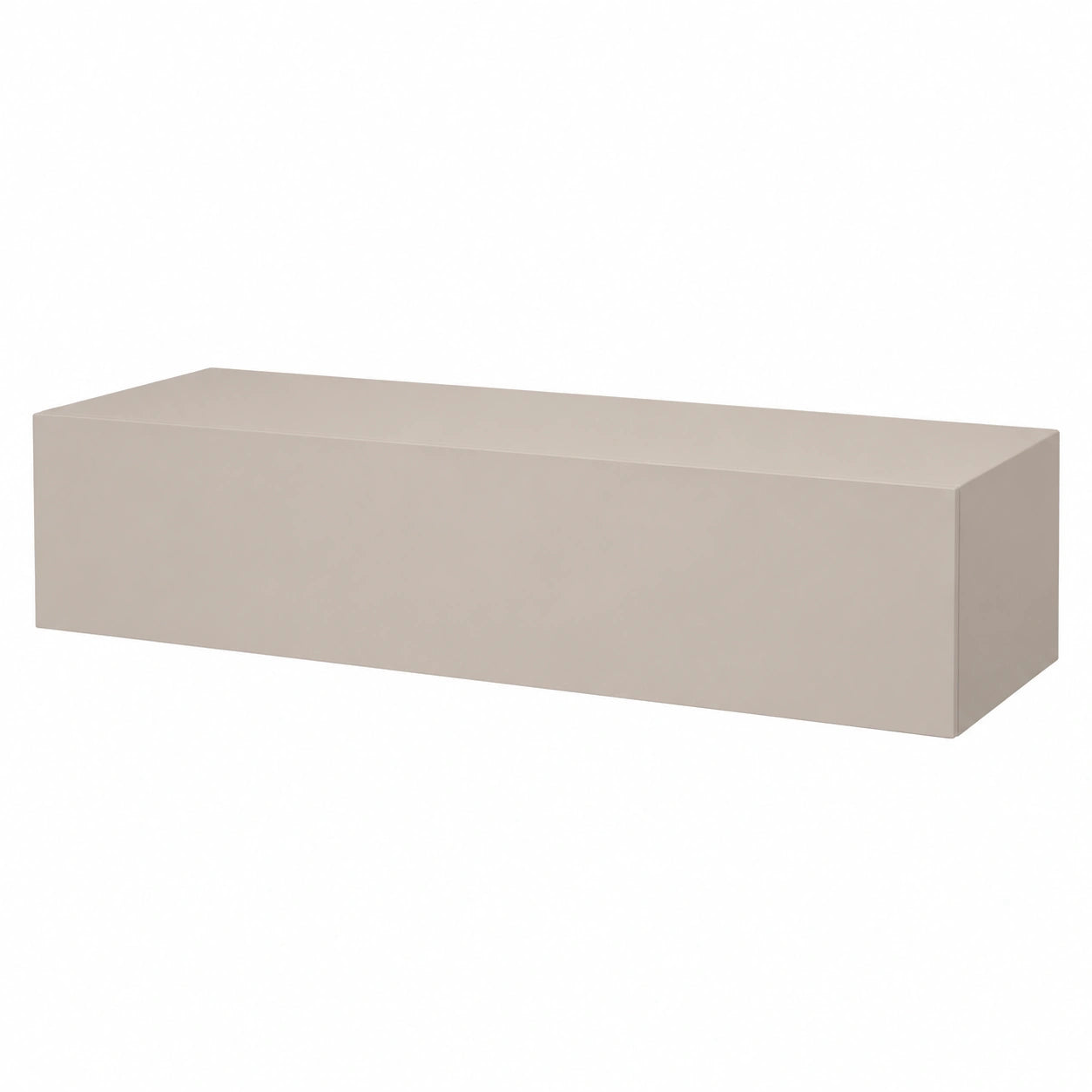 Consolle Sospesa Piccinni Modula in Cashmere, Mobile Versatile con Anta Reversibile, Design Italiano, 2 Scomparti Interni, Perfetto per Camera da Letto o Ingresso, 138x30x29 cm