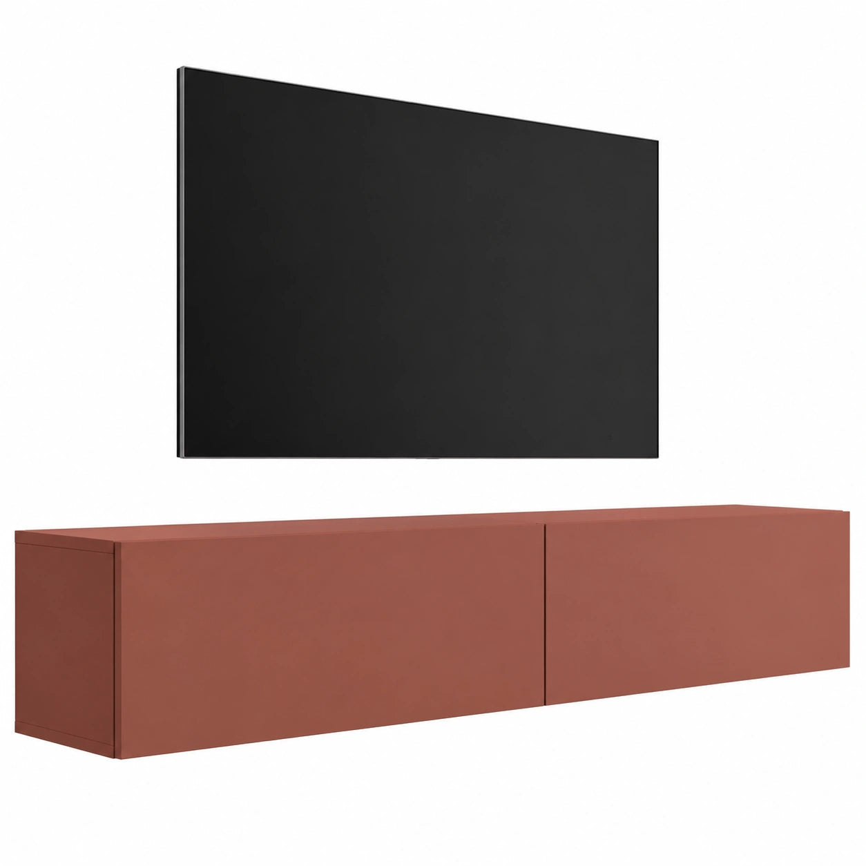Mobile TV Stile Moderno in Legno Marrone 170x34x32 cm